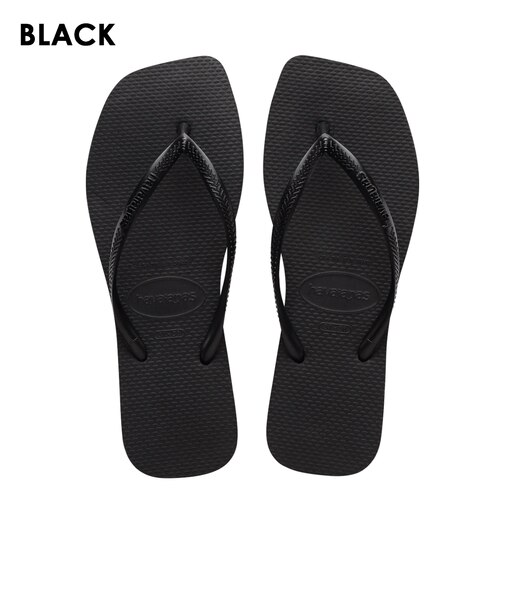 【havaianas ハワイアナス】レディース サンダル ラバービーチサンダル 【Slim Square】 スリムスクエア