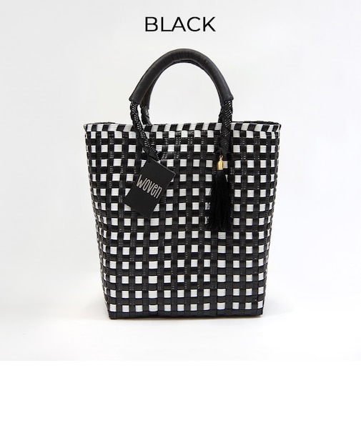 【WOVEN ウーヴン】ミニトート メルカドバッグ  かごバッグ メキシコ製