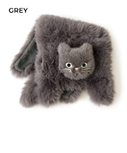【WOVEN /ウーヴン】 ECO FUR NEKO FLAP COVER エコファー ねこ フェイス 猫フラップカバー