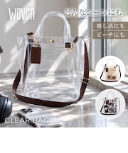 【WOVEN /ウーヴン】 クリアトートバッグ CLEAR PVC TOTE ショルダーバッグ