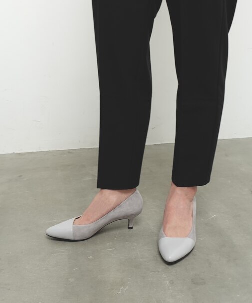 ノイエ ディフュージョン neue diffusion ポインテッドアシメトリーカットパンプス/ND24075