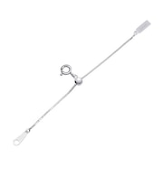 【選べるカラーxチェーン種類】スライドアジャスター アジャスター チェーン ネックレス ブレスレット 延長 シルバー ゴールド sv925 幅1mm 最長7cm ベネチアン LCC ララクリスティー