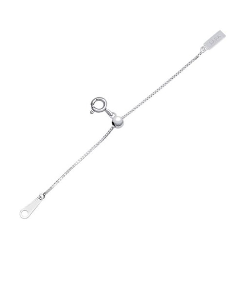 【選べるカラーxチェーン種類】スライドアジャスター アジャスター チェーン ネックレス ブレスレット 延長 シルバー ゴールド sv925 幅1mm 最長7cm ベネチアン LCC ララクリスティー