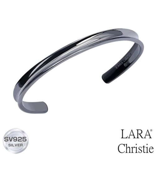 バングル ブレスレット メンズ シルバー シルバー925 シンプル おしゃれ ブランド BLACK Label b14012-b LSC b14012-b ララクリスティー