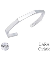 バングル レディース ブランド 太め シルバー シルバー925 シンプル WHITE Label LSC b14013-w ララクリスティー