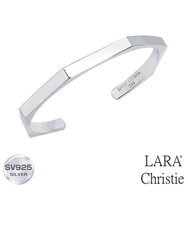 バングル レディース ブランド 太め シルバー シルバー925 シンプル WHITE Label LSC b14013-w ララクリスティー