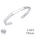 バングル レディース ブランド 太め シルバー シルバー925 シンプル WHITE Label LSC b14013-w ララクリスティー