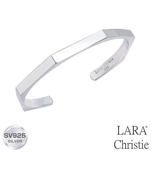 バングル レディース ブランド 太め シルバー シルバー925 シンプル WHITE Label LSC b14013-w ララクリスティー
