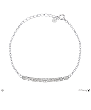 ブレスレット レディース ディズニー 「ミッキー」 ブランド シルバー ハワイアンジュエリー シルバー925 スクロールバー