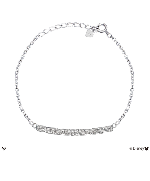 ブレスレット レディース ディズニー 「ミッキー」 ブランド シルバー ハワイアンジュエリー シルバー925 スクロールバー