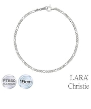ブレスレット チェーン レディース メンズ プラチナ PT850 フィガロチェーン 幅2.0mm 約3.08g 最大19cm LPUC ララクリスティー