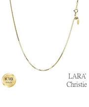 ネックレス チェーン 18金 最長45cm ベネチアン チェーンのみ 幅1.2mm 約6.1g ゴールド K18 長さ調整可能 LCC ララクリスティー