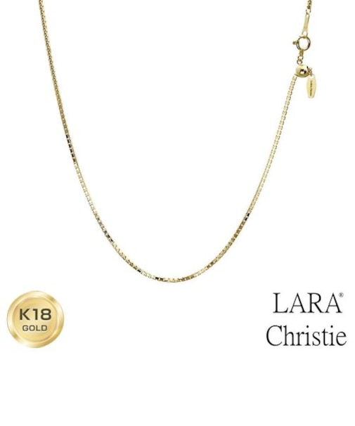 ネックレス チェーン 18金 最長45cm ベネチアン チェーンのみ 幅1.2mm 約6.1g ゴールド K18 長さ調整可能 LCC ララクリスティー