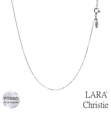 ネックレス チェーン プラチナ 最長45cm ベネチアン チェーンのみ 幅0.5mm 約1.5g PT850 長さ調整可能 LCC ララクリスティー