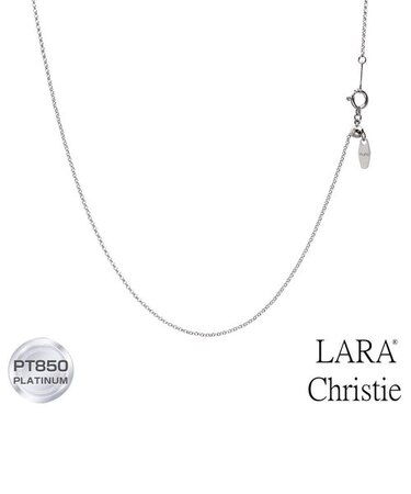 ネックレス チェーン プラチナ 最長45cm ロール チェーンのみ 幅1.0mm 約1.9g PT850 長さ調整可能 LCC ララクリスティー