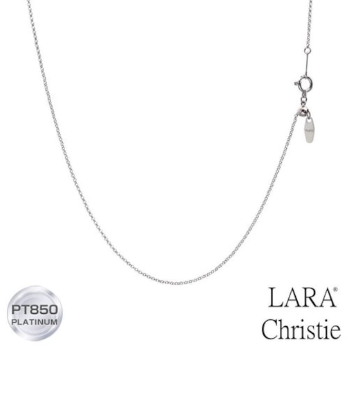 ネックレス チェーン プラチナ 最長45cm ロール チェーンのみ 幅1.0mm 約1.9g PT850 長さ調整可能 LCC ララクリスティー