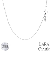 ネックレス チェーン プラチナ 最長45cm ファンタジア トビコマ 5:1 幅1.1mm 約1.0g PT850 長さ調整可能 LCC ララクリスティー