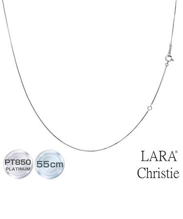 ネックレス チェーン プラチナ 55cm ベネチアン チェーンのみ 幅0.5mm 約1.5g Pt850 ララクリスティー