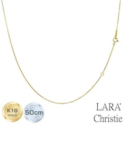 ネックレス チェーン 18金 50cm ベネチアン チェーンのみ 幅0.5mm 約1.23g K18 ゴールド LCC ララクリスティー