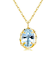 【選べる素材(K18 プラチナ)】ネックレス レディース 18金 プラチナ  アクアマリン 0.2ct 一粒 PT900 ゴールド K18 LPUC ララクリスティー