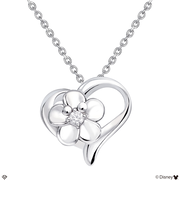 ネックレス ハワイアンジュエリー ディズニー レディース シルバー シルバー925 Disney ハート プルメリア 「ミッキー」
