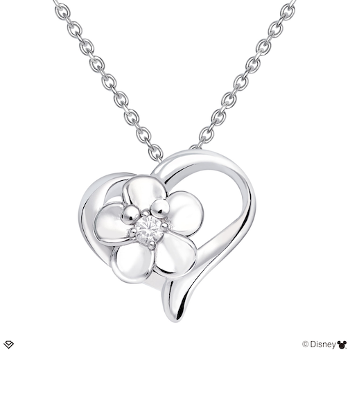 ネックレス ハワイアンジュエリー ディズニー レディース シルバー シルバー925 Disney ハート プルメリア 「ミッキー」