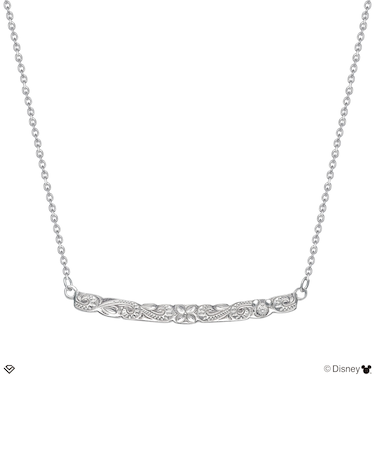 ネックレス ハワイアンジュエリー ディズニー レディース シルバー シルバー925 Disney スクロール アジャスター 「ミッキー」