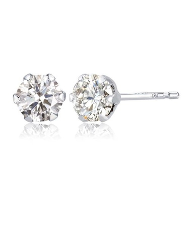 【選べる素材(K18 プラチナ)】ピアス 18金 レディース ダイヤ 天然ダイヤモンド 一粒 計0.3ct プラチナ K18 PT900 18金 ゴールド LPUC ララクリスティー