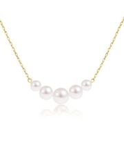 【選べる素材(K18 プラチナ)】あこや真珠 ネックレス 5.5-6.0mm レディース パール 真珠 アコヤ本真珠 K18 LPAC ララクリスティー