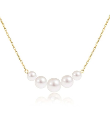 【選べる素材(K18 プラチナ)】あこや真珠 ネックレス 5.5-6.0mm レディース パール 真珠 アコヤ本真珠 K18 LPAC ララクリスティー