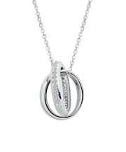 ネックレス レディース 18金 プラチナ リング 2連 シルバー シルバー925 ブランド メビウス ネックレス WHITE Label LSC ララクリスティー