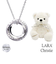 ネックレス レディース 18金 プラチナ シンプル シルバー シルバー925 ブランド テディベア セット ローラシア LSC 記念日 プレゼント ララクリスティー