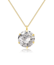 ダイヤモンド ネックレス レディース 一粒 ソリティア 0.1ct プラチナ PT900 ゴールド K18YG 鑑別カード付 LARA Christie ララクリスティー 女性 誕生日プレゼント