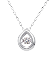 ネックレス レディース ダンシングストーン ダイヤモンド  誕生石 約0.02ct 天然石 PT900 選べる12誕生石 ネックレス LARA Christie ララクリスティー 女性 誕生日プレゼント