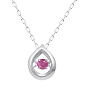 ネックレス レディース ダンシングストーン ダイヤモンド 誕生石 約0.02ct 天然石 PT900 選べる12誕生石 ネックレス LARA Christie ララクリスティー 女性 誕生日プレゼント