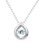 ネックレス レディース ダンシングストーン ダイヤモンド  誕生石 約0.02ct 天然石 PT900 選べる12誕生石 ネックレス LARA Christie ララクリスティー 女性 誕生日プレゼント