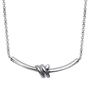 ネックレス メンズ シルバー シルバー925 ブランド 結び目 デザイン 男性用 誕生日プレゼント