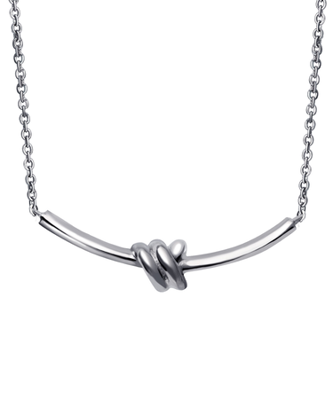 ネックレス メンズ シルバー シルバー925 ブランド 結び目 デザイン 男性用 誕生日プレゼント