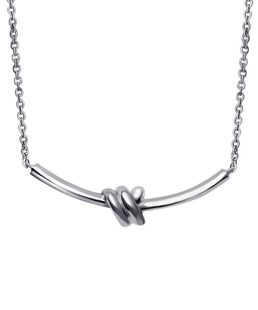 ネックレス メンズ シルバー シルバー925 ブランド 結び目 デザイン 男性用 誕生日プレゼント