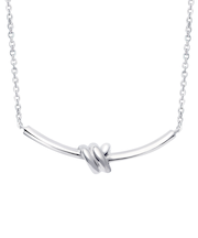 ネックレス レディース シルバー  シルバー925 結び目 デザイン 誕生日プレゼント