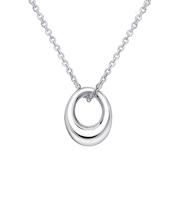 ネックレス レディース シルバー  シルバー925 サークル デザイン 誕生日プレゼント