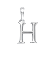 ネックレス ペンダントトップ プラチナ イニシャル アルファベット チャーム お守りジュエリー 重ね付け H