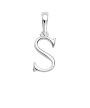 ネックレス ペンダントトップ プラチナ イニシャル アルファベット チャーム お守りジュエリー 重ね付け S