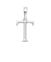 ネックレス ペンダントトップ プラチナ イニシャル アルファベット チャーム お守りジュエリー 重ね付け T