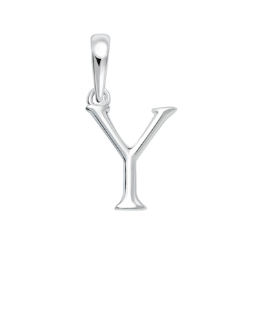 ネックレス ペンダントトップ プラチナ イニシャル アルファベット チャーム お守りジュエリー 重ね付け Y