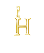 ネックレス ペンダントトップ K18 ゴールド イニシャル アルファベット チャーム お守りジュエリー 重ね付け H