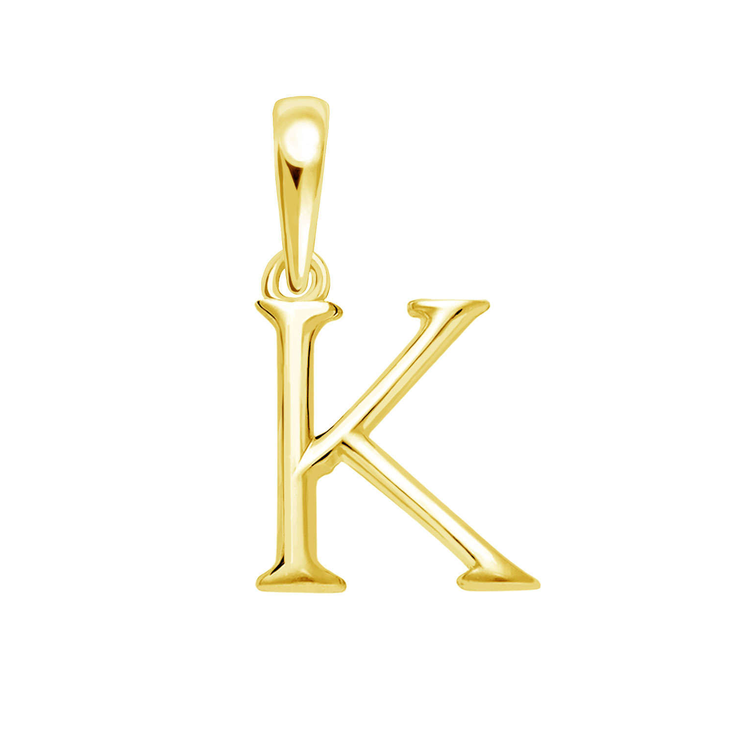 ネックレス ペンダントトップ K18 ゴールド イニシャル アルファベット