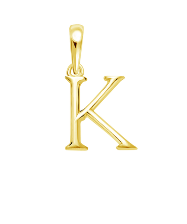 ネックレス ペンダントトップ K18 ゴールド イニシャル アルファベット チャーム お守りジュエリー 重ね付け K