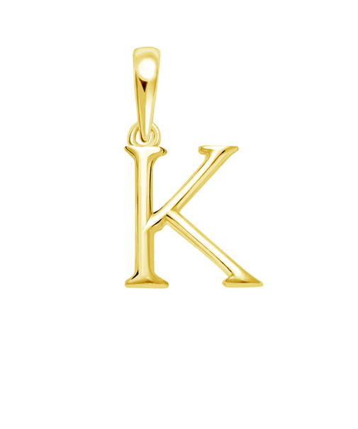 ネックレス ペンダントトップ K18 ゴールド イニシャル アルファベット チャーム お守りジュエリー 重ね付け K