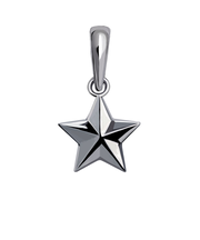 チャーム ステラ 星 レディース メンズ sv925 シルバー ペンダントトップ ネックレス スター 重ね付け 華奢